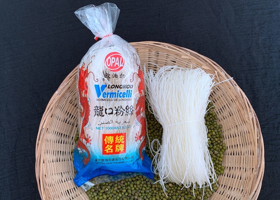 100g 채식주의 중국 콩 스레드 룽코더블유 베르미첼리 국수